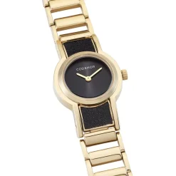 CODHOR Montre Andree Noir cadran doré fond noir bracelet alliage doré Clearance