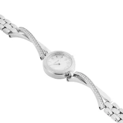 CODHOR Montre Anita Argenté cadran argenté fond argenté bracelet alliage argenté New