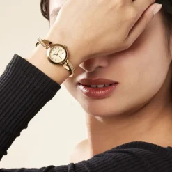 CODHOR Montre Anita Doré cadran doré fond doré bracelet alliage doré Outlet