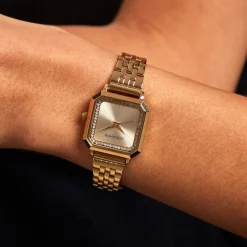 CODHOR Montre Carla Doré cadran doré fond doré bracelet acier doré New