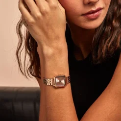 CODHOR Montre Carla Rose cadran rose fond rose bracelet acier rose Hot