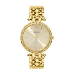 CODHOR Montre Celinia Doré cadran doré fond champagne bracelet alliage doré Discount