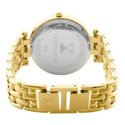 CODHOR Montre Celinia Doré cadran doré fond champagne bracelet alliage doré Discount