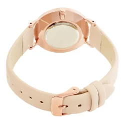 CODHOR Montre Cindy Rose cadran doré rose fond rose bracelet synthétique nude Discount