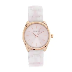CODHOR Montre Clea Rose cadran doré rose fond rose bracelet acetate rose Online