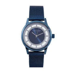 CODHOR Montre Cloe Bleu cadran bleu fond bleu bracelet acier bleu New