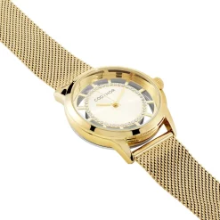 CODHOR Montre Cloe Doré cadran doré fond doré bracelet acier doré