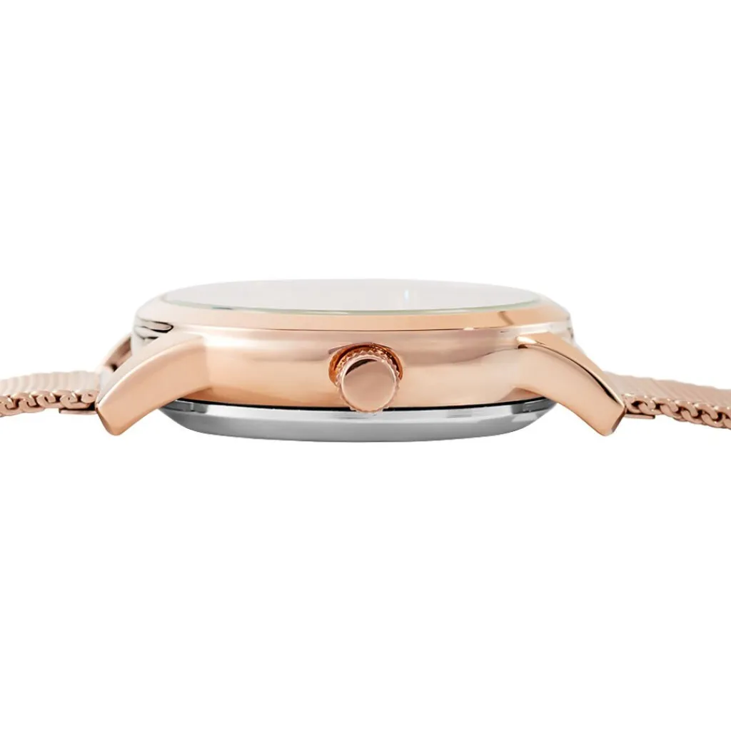 CODHOR Montre Cloe Rose cadran doré rose fond rose bracelet acier doré rose Sale