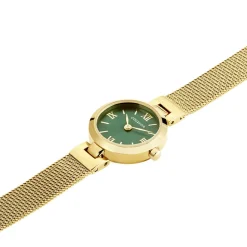 CODHOR Montre Eleonorine Vert cadran doré fond vert bracelet acier doré Best