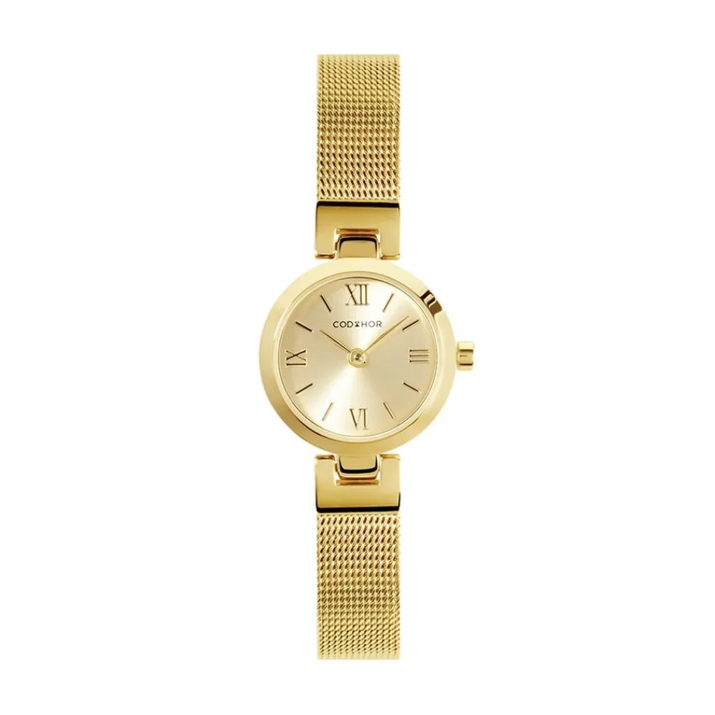 CODHOR Montre Eleonorine Doré cadran doré fond doré bracelet acier doré Best
