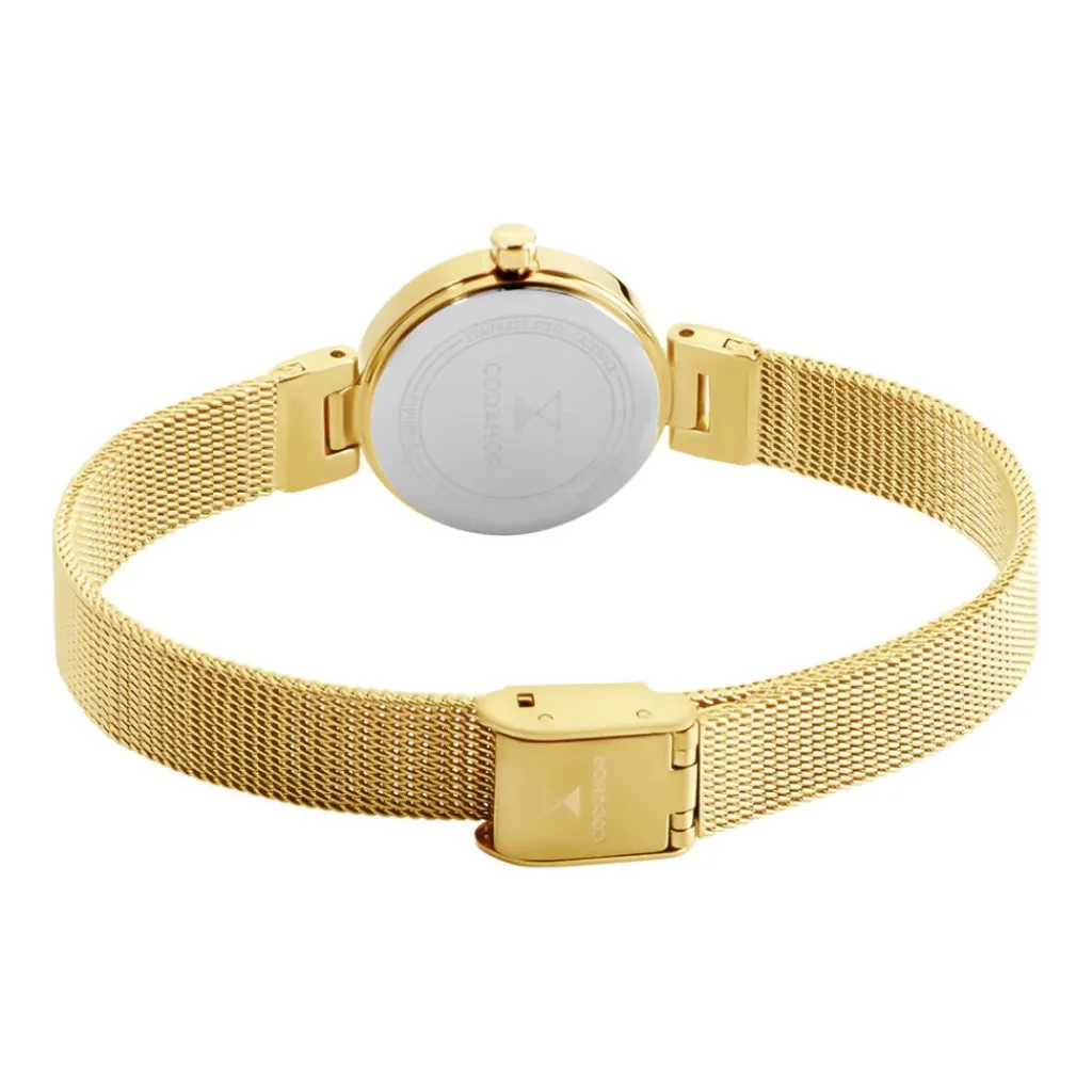CODHOR Montre Eleonorine Doré cadran doré fond doré bracelet acier doré Best