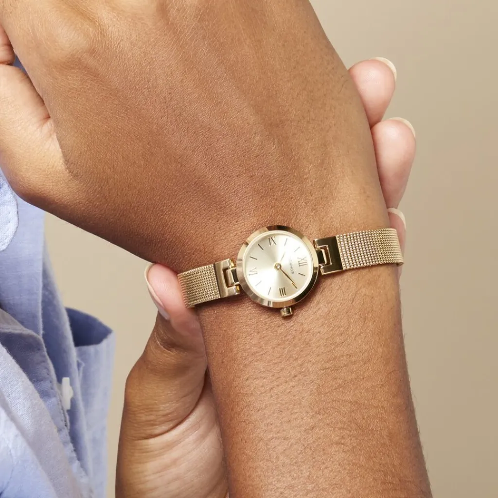 CODHOR Montre Eleonorine Doré cadran doré fond doré bracelet acier doré Best