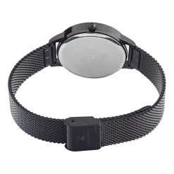 CODHOR Montre Joy Blanc cadran noir fond blanc bracelet acier noir New