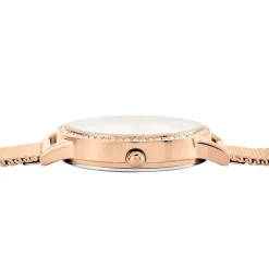 CODHOR Montre Joy Blanc cadran doré rose fond blanc bracelet acier doré rose Sale