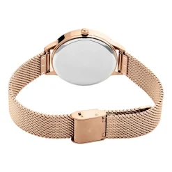 CODHOR Montre Joy Blanc cadran doré rose fond blanc bracelet acier doré rose Sale