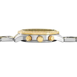 CODHOR Montre Julia Blanc cadran bicolore fond blanc bracelet alliage bicolore Outlet