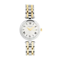 CODHOR Montre Leonie Argenté cadran argenté fond argenté bracelet alliage argenté et doré