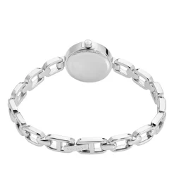 CODHOR Montre Lina Rose cadran argenté fond rose bracelet alliage argenté Best