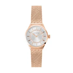 CODHOR Montre Lola Argenté cadran doré rose fond argenté bracelet acier doré rose Online