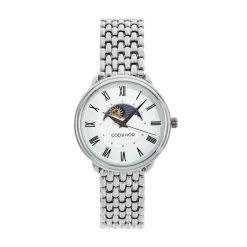 CODHOR Montre Louna Argenté cadran argenté fond argenté bracelet alliage argenté Outlet
