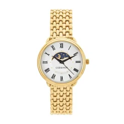 CODHOR Montre Louna Argenté cadran doré fond argenté bracelet alliage doré Outlet