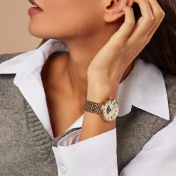 CODHOR Montre Louna Argenté cadran doré fond argenté bracelet alliage doré Outlet