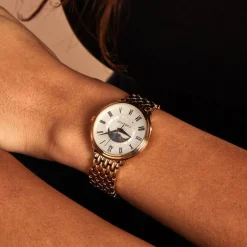 CODHOR Montre Louna Argenté cadran doré fond argenté bracelet alliage doré Outlet