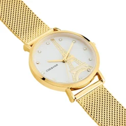 CODHOR Montre Monument Blanc cadran doré fond blanc bracelet acier doré Online