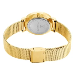 CODHOR Montre Monument Blanc cadran doré fond blanc bracelet acier doré Online
