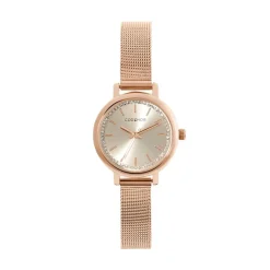 CODHOR Montre Nerine Rose cadran doré rose fond rose bracelet acier doré rose