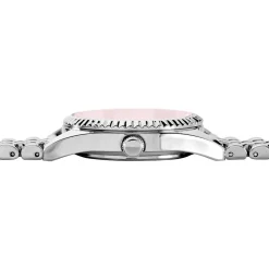 CODHOR Montre Sandy Rose cadran argenté fond rose bracelet alliage argenté Outlet