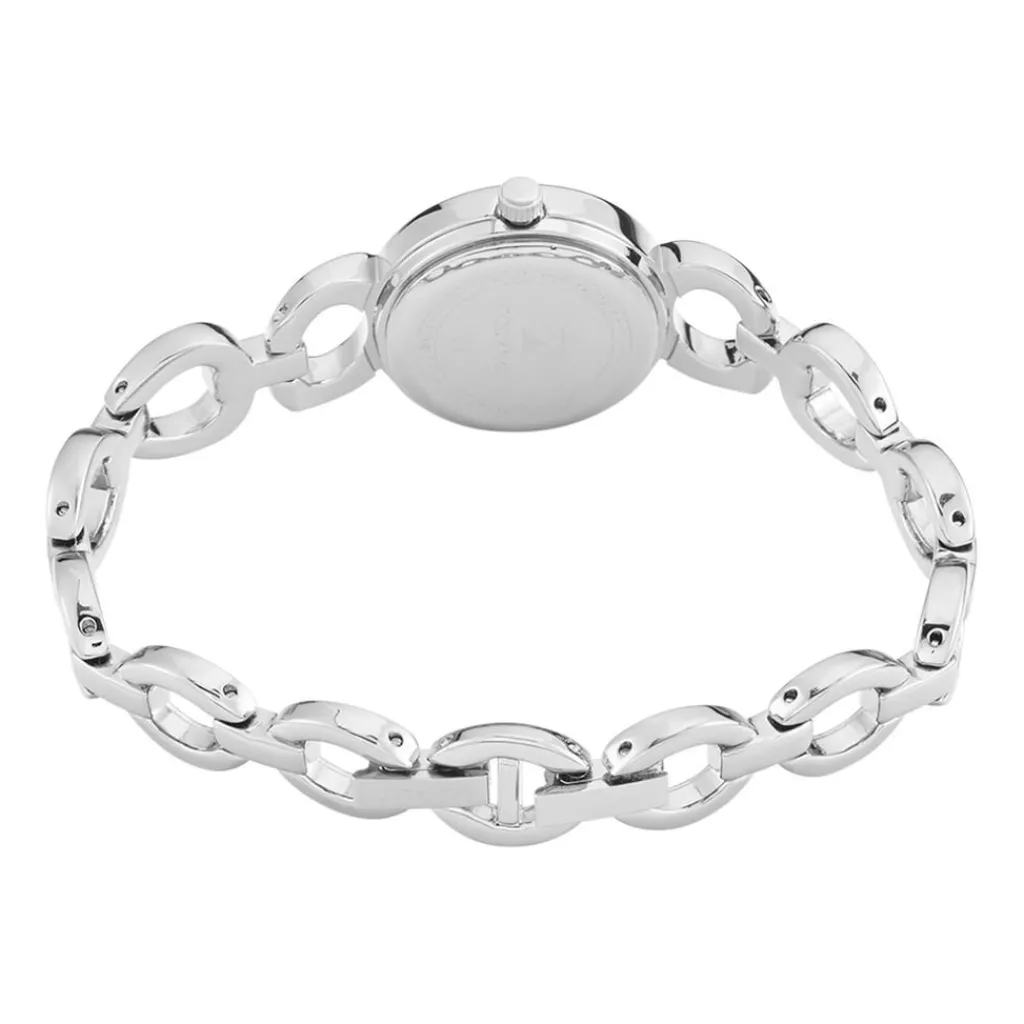 CODHOR Montre Sarah Bleu cadran argenté fond bleu bracelet alliage argenté Best