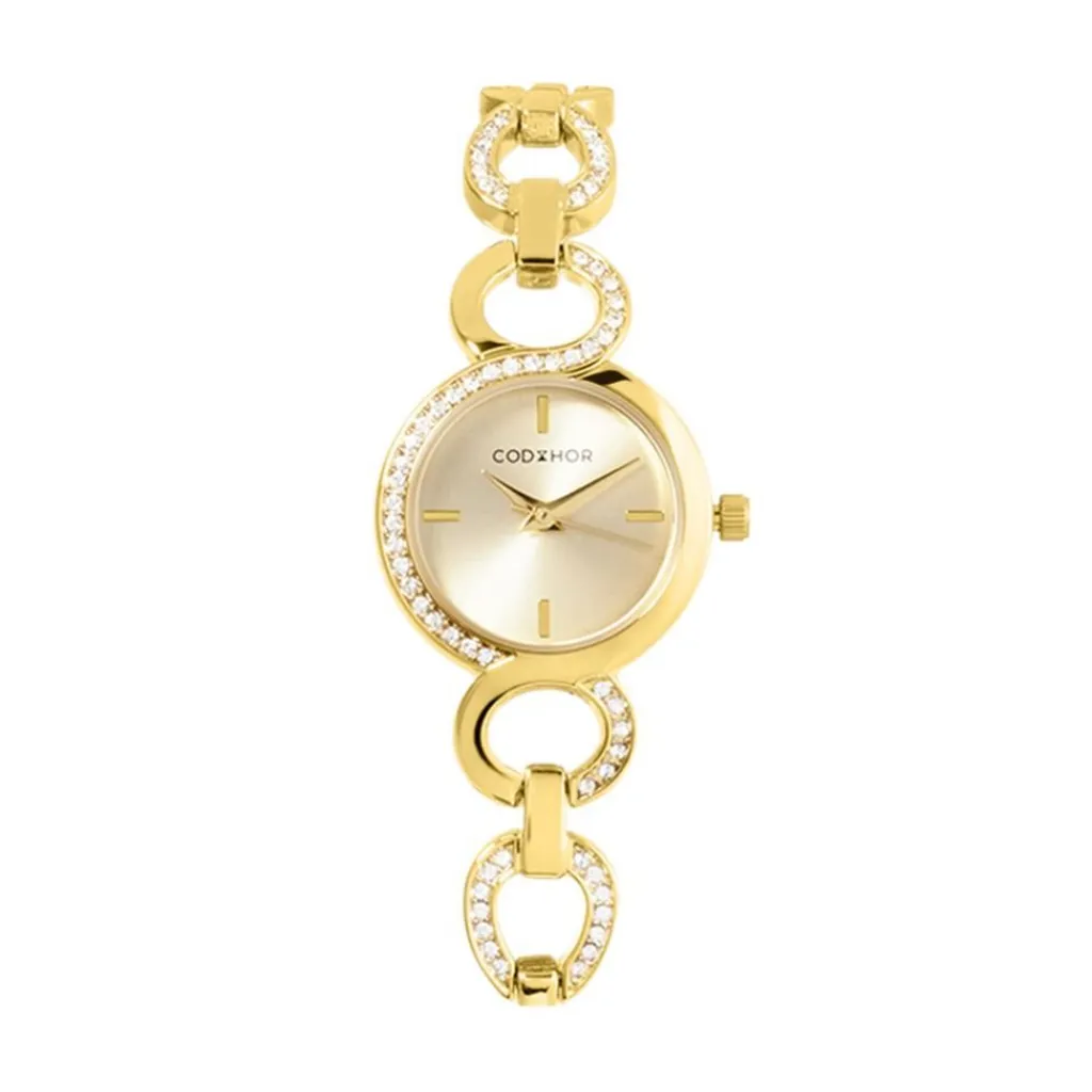 CODHOR Montre Sarah Doré cadran doré fond doré bracelet alliage doré Best