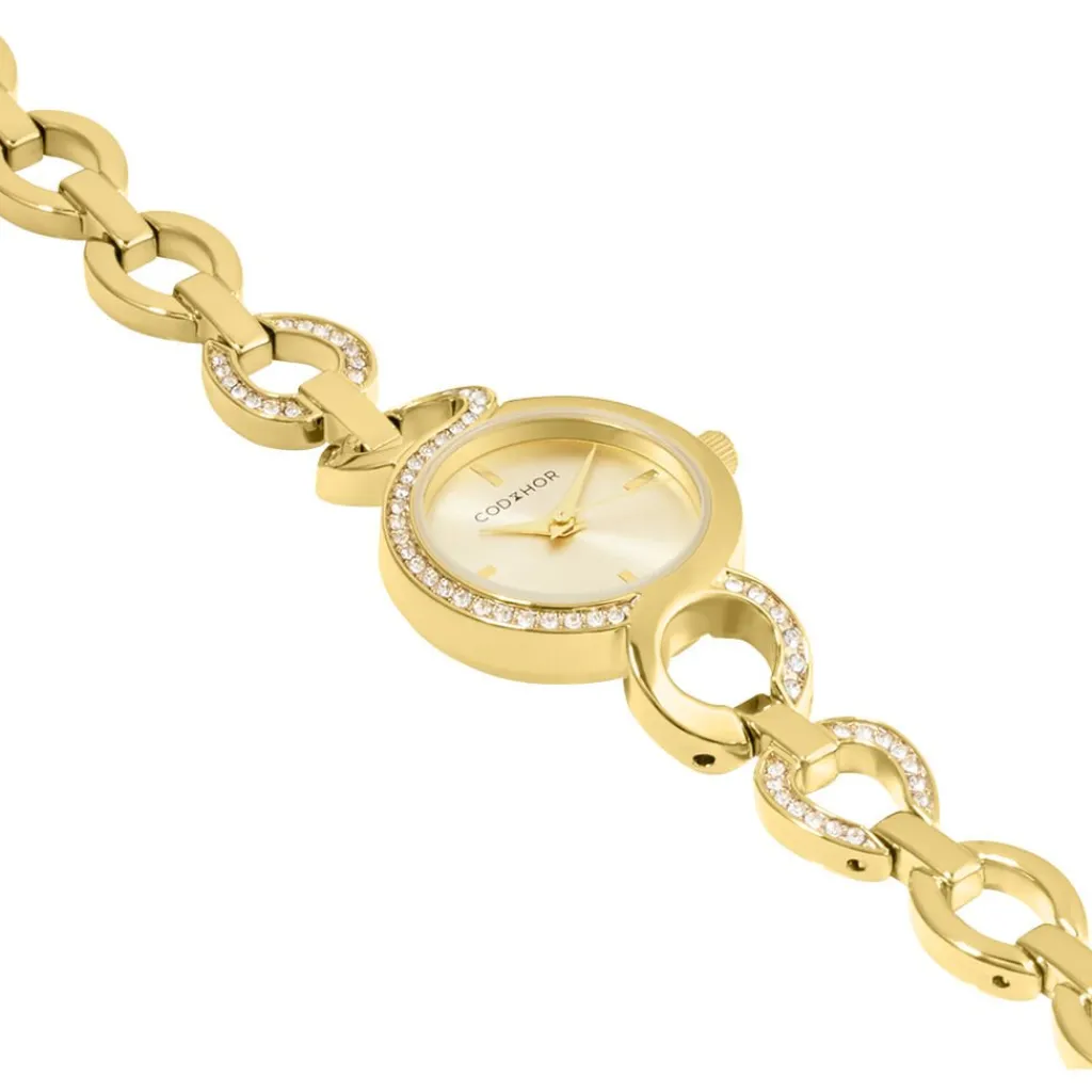 CODHOR Montre Sarah Doré cadran doré fond doré bracelet alliage doré Best