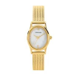 CODHOR Montre Suzanne Nacre Blanche cadran doré fond nacre blanche bracelet acier doré Best