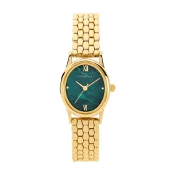 CODHOR Montre Suzanne Vert cadran doré fond vert bracelet alliage doré Hot