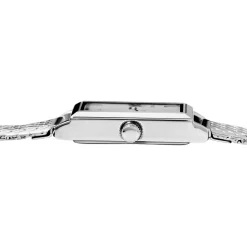 CODHOR Montre Suzy Blanc cadran argenté fond blanc bracelet acier argenté Clearance