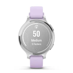 GARMIN Montre Connectée Lily 2 Active cadran argenté bracelet silicone lilas