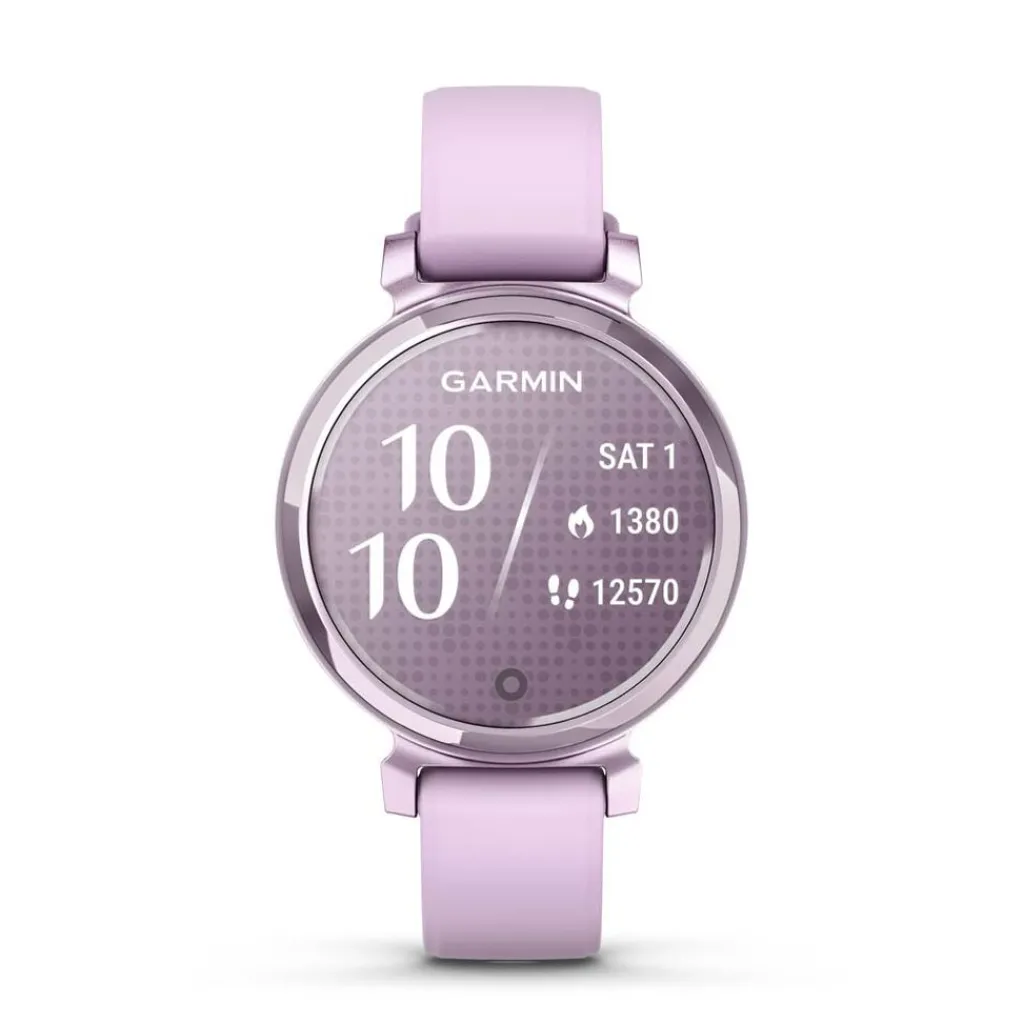 GARMIN Montre Connectée Lily 2 Mauve cadran mauve fond mauve bracelet silicone mauve Best