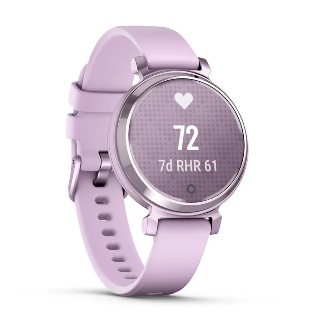 GARMIN Montre Connectée Lily 2 Mauve cadran mauve fond mauve bracelet silicone mauve Best