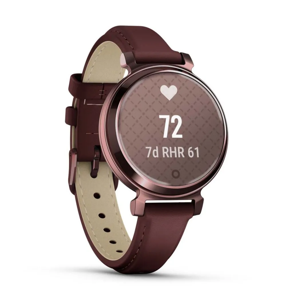 GARMIN Montre Connectée Lily 2 Marron cadran marron fond marron bracelet cuir marron Outlet