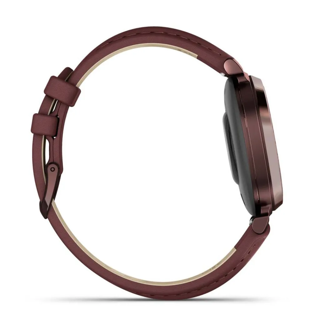 GARMIN Montre Connectée Lily 2 Marron cadran marron fond marron bracelet cuir marron Outlet