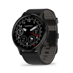 GARMIN Montre Connectée Venu 3 cadran noir bracelet cuir noir Online