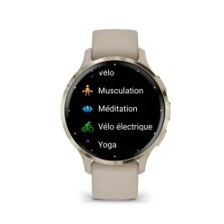 GARMIN Montre Connectée Venu 3 cadran beige bracelet silicone beige Clearance