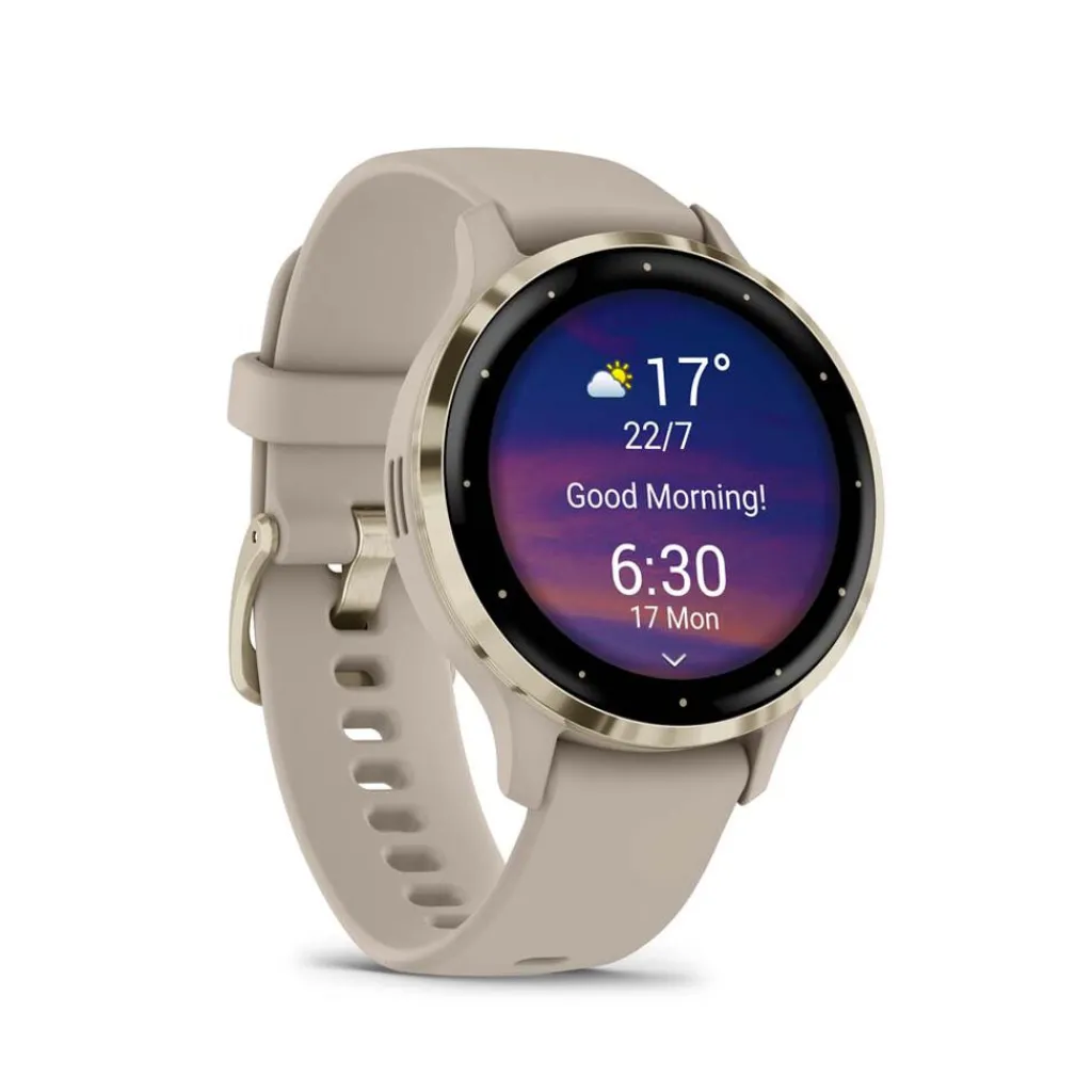 GARMIN Montre Connectée Venu 3 cadran beige bracelet silicone beige Clearance