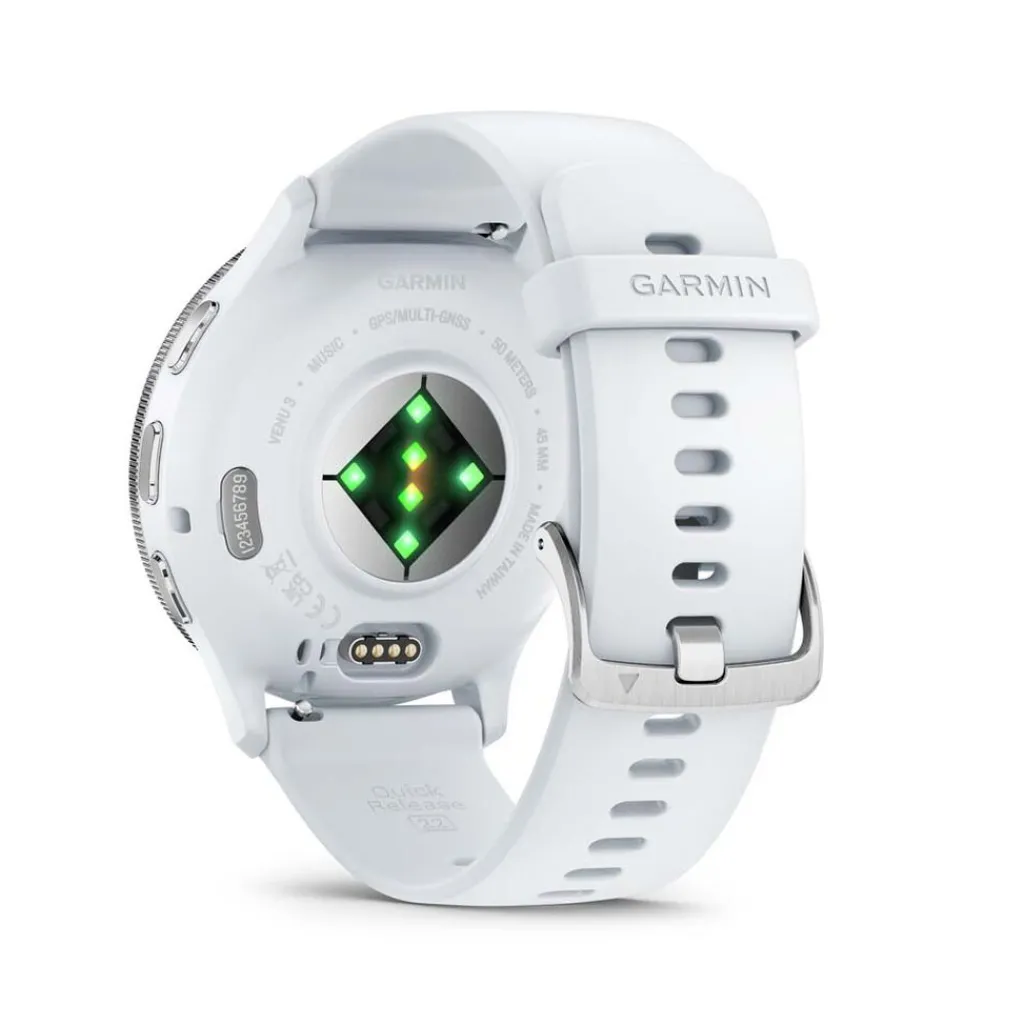 GARMIN Montre Connectée Venu 3 cadran blanc bracelet silicone blanc Outlet