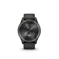 GARMIN Montre Connectée Vivomove Trend cadran noir fond personnalisable bracelet silicone noir Online