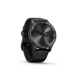 GARMIN Montre Connectée Vivomove Trend cadran noir fond personnalisable bracelet silicone noir Online