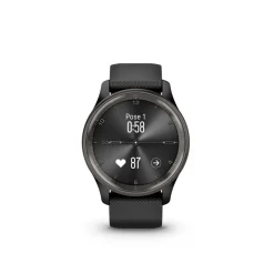 GARMIN Montre Connectée Vivomove Trend cadran noir fond personnalisable bracelet silicone noir Online