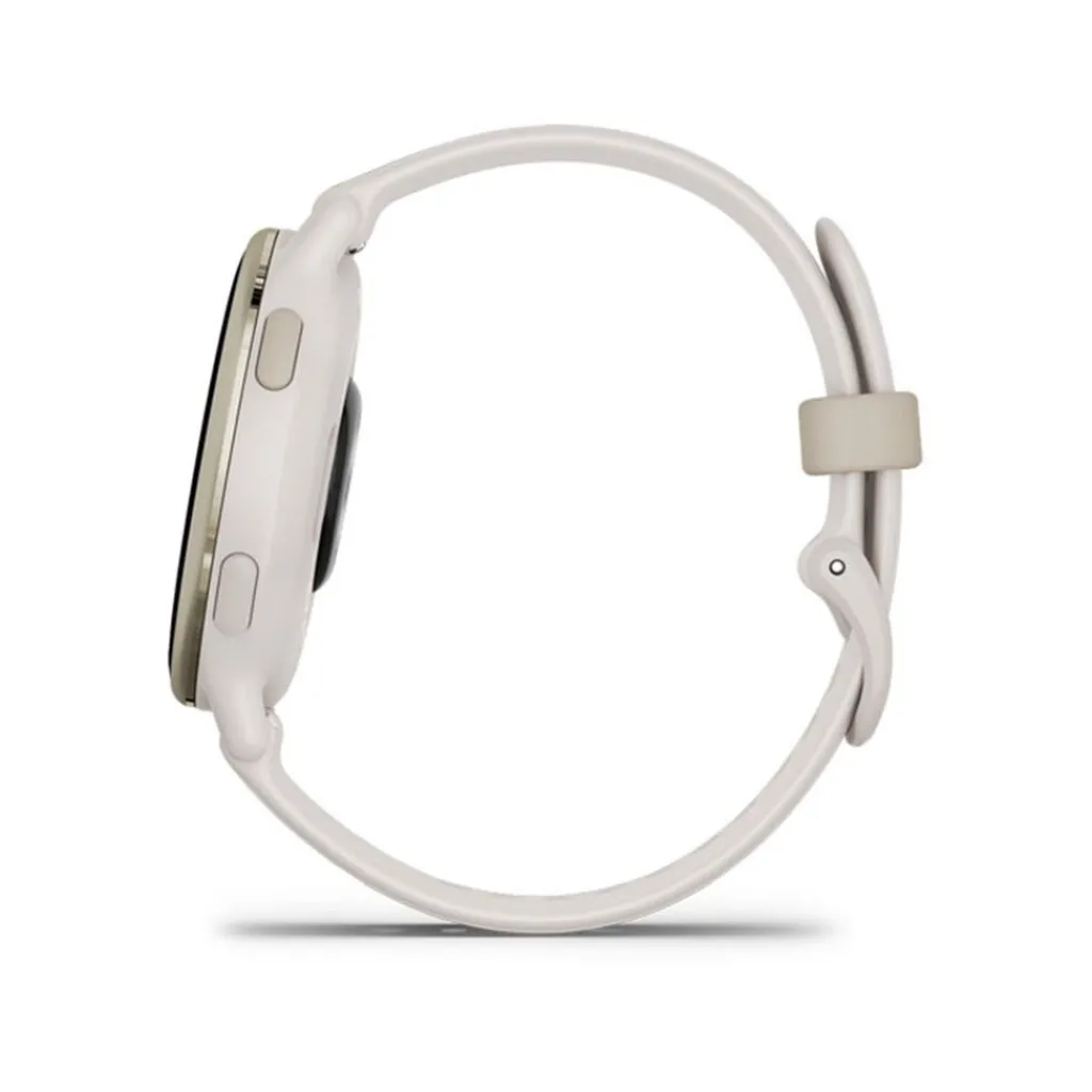 GARMIN Montre Connectée vivoactive 5 cadran ivoire fond personnalisable bracelet silicone ivoire Best